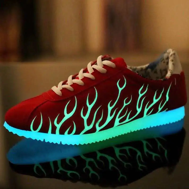 LED Light-Up Loafers Shoes
