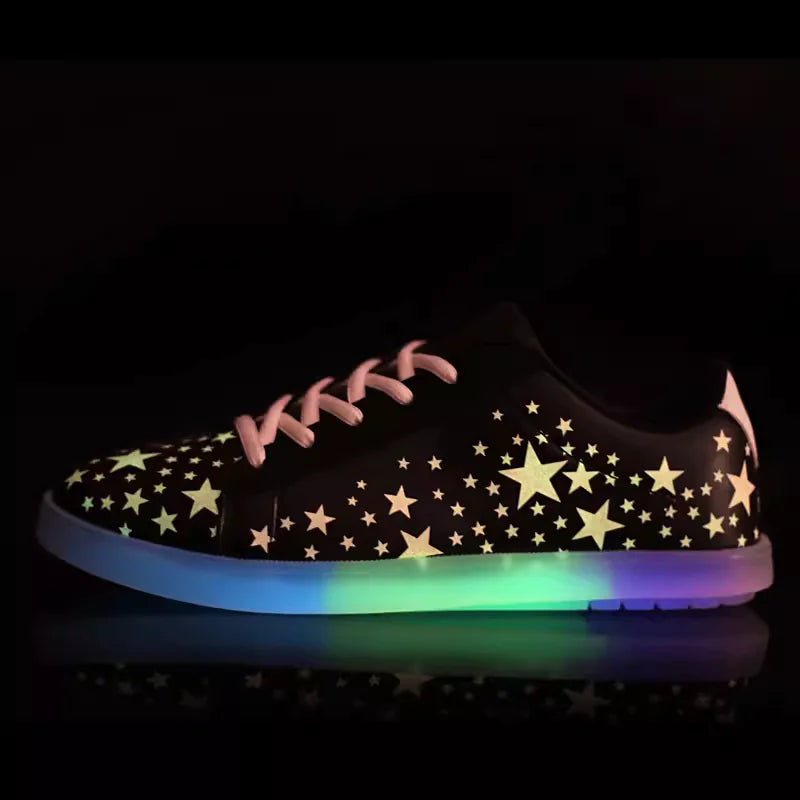 LED Light-Up Loafers Shoes