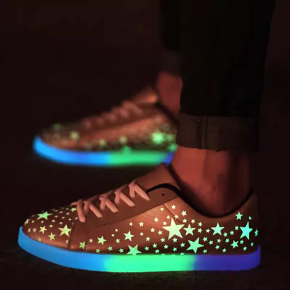 LED Light-Up Loafers Shoes