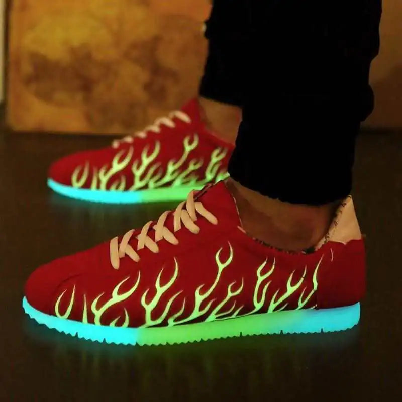 LED Light-Up Loafers Shoes