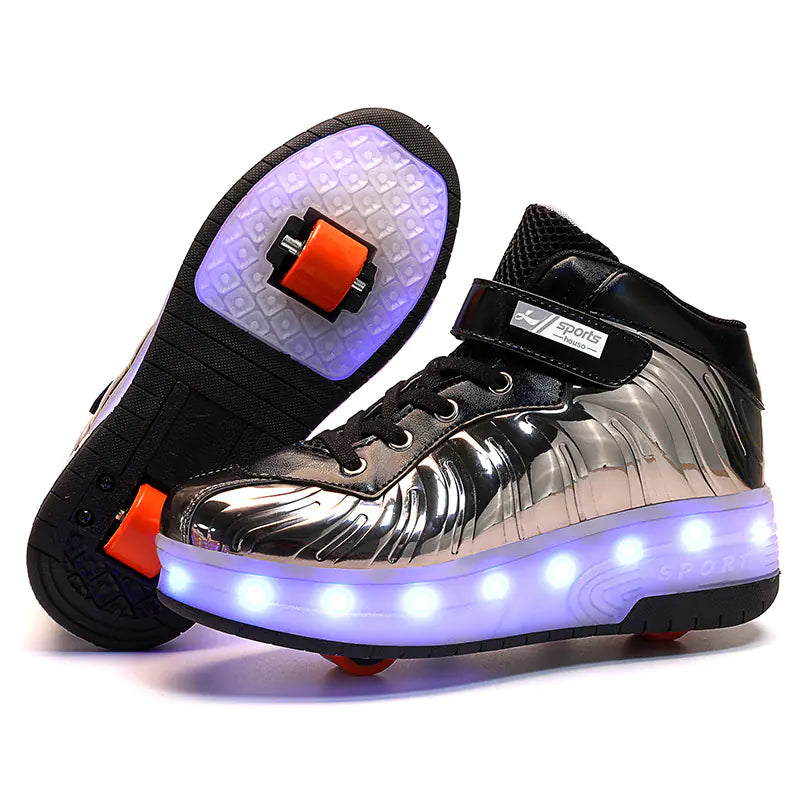 LED Light-Up Children's Wheel Shoes