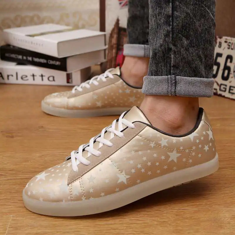LED Light-Up Loafers Shoes