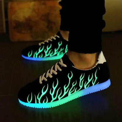 LED Light-Up Loafers Shoes