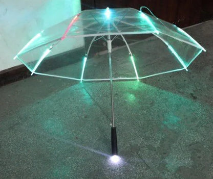 LED Light-Up Solid Color Creative Umbrella