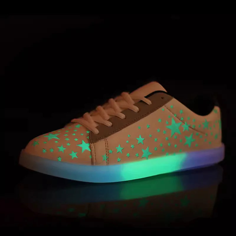 LED Light-Up Loafers Shoes