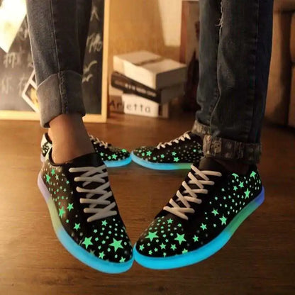 LED Light-Up Loafers Shoes